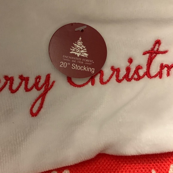 NWT 2 Christmas Stockings, 20 in size. Super big in Red and White color - Picture 3 of 3